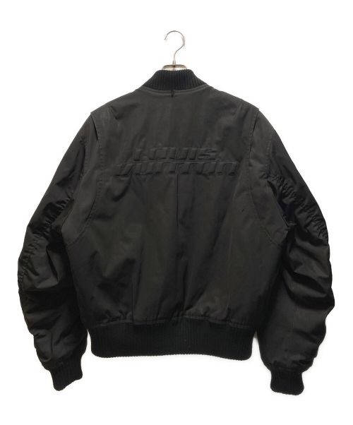 LOUIS VUITTON（ルイ ヴィトン）LOUIS VUITTON (ルイ ヴィトン) リバーシブルボンバージャケット ブラック×オレンジ サイズ:48の古着・服飾アイテム