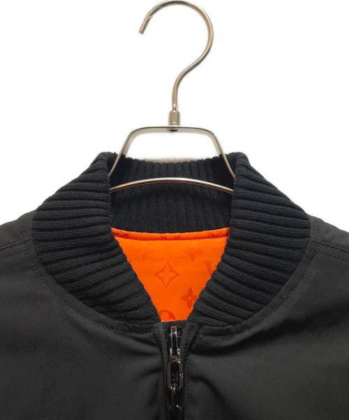 LOUIS VUITTON（ルイ ヴィトン）LOUIS VUITTON (ルイ ヴィトン) リバーシブルボンバージャケット ブラック×オレンジ サイズ:48の古着・服飾アイテム