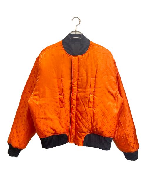 LOUIS VUITTON（ルイ ヴィトン）LOUIS VUITTON (ルイ ヴィトン) リバーシブルボンバージャケット ブラック×オレンジ サイズ:48の古着・服飾アイテム