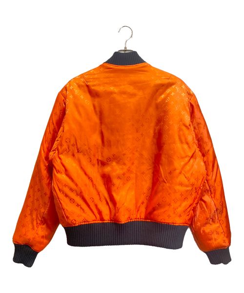 LOUIS VUITTON（ルイ ヴィトン）LOUIS VUITTON (ルイ ヴィトン) リバーシブルボンバージャケット ブラック×オレンジ サイズ:48の古着・服飾アイテム