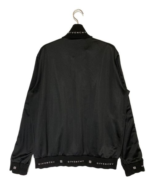 GIVENCHY（ジバンシィ）GIVENCHY (ジバンシィ) ベロアライントラックジャケット ブラック×オレンジ サイズ:XLの古着・服飾アイテム