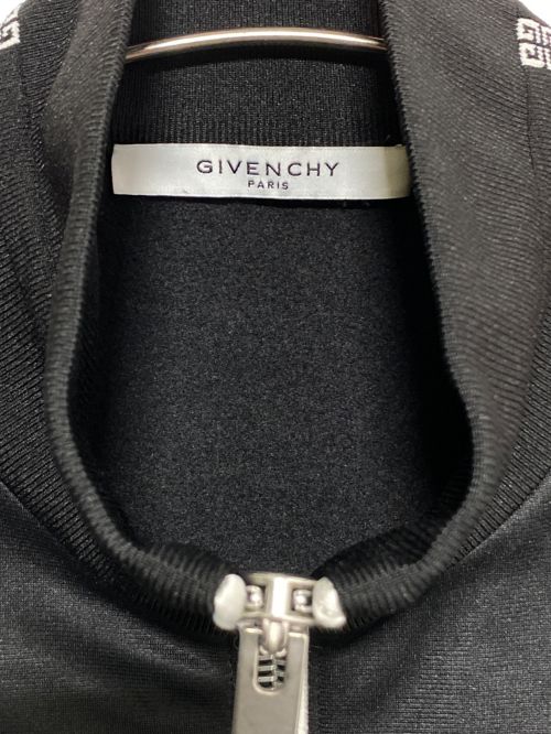 GIVENCHY（ジバンシィ）GIVENCHY (ジバンシィ) ベロアライントラックジャケット ブラック×オレンジ サイズ:XLの古着・服飾アイテム