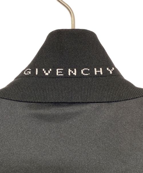 GIVENCHY（ジバンシィ）GIVENCHY (ジバンシィ) ベロアライントラックジャケット ブラック×オレンジ サイズ:XLの古着・服飾アイテム