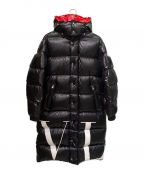 MONCLER×VALENTINOモンクレール×ヴァレンティノ）の古着「ダウンコート」｜ブラック×レッド