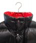 中古・古着 MONCLER  (モンクレール) VALENTINO (ヴァレンティノ) ダウンコート ブラック×レッド サイズ:48：158000円