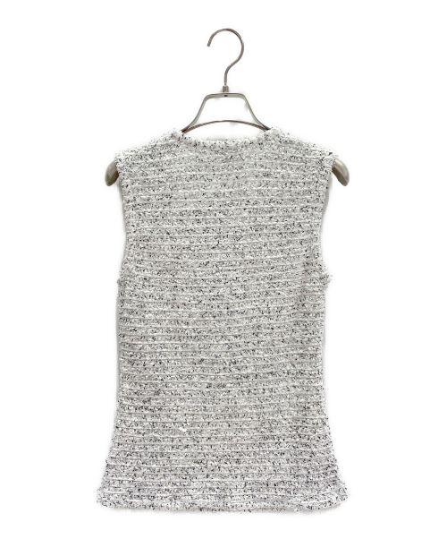 CHANEL（シャネル）CHANEL (シャネル) ツイードカットソー ホワイト サイズ:36の古着・服飾アイテム