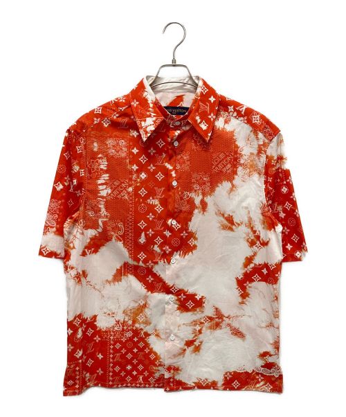 LOUIS VUITTON（ルイ ヴィトン）LOUIS VUITTON (ルイ ヴィトン) ペイズリーモノグラムシャツ オレンジ サイズ:Mの古着・服飾アイテム