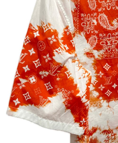 LOUIS VUITTON（ルイ ヴィトン）LOUIS VUITTON (ルイ ヴィトン) ペイズリーモノグラムシャツ オレンジ サイズ:Mの古着・服飾アイテム