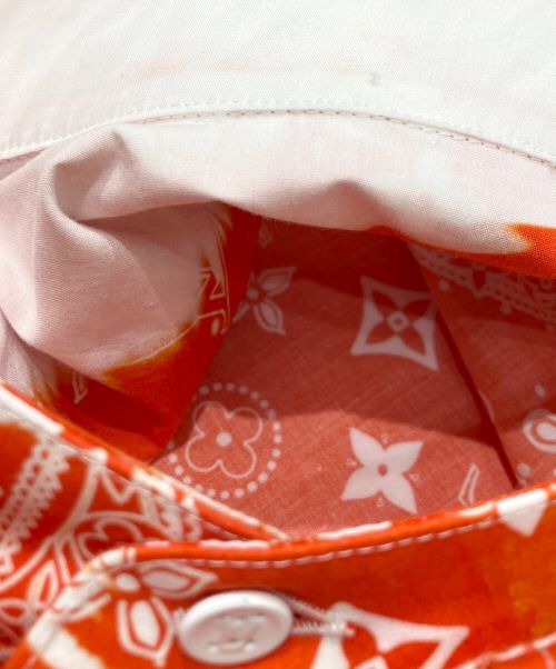 LOUIS VUITTON（ルイ ヴィトン）LOUIS VUITTON (ルイ ヴィトン) ペイズリーモノグラムシャツ オレンジ サイズ:Mの古着・服飾アイテム