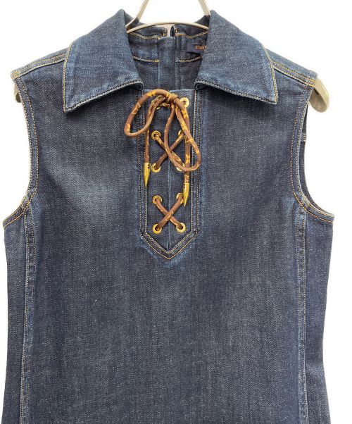 LOUIS VUITTON（ルイ ヴィトン）LOUIS VUITTON (ルイ ヴィトン) 20AW モノグラム デニム ワンピース インディゴ サイズ:38の古着・服飾アイテム