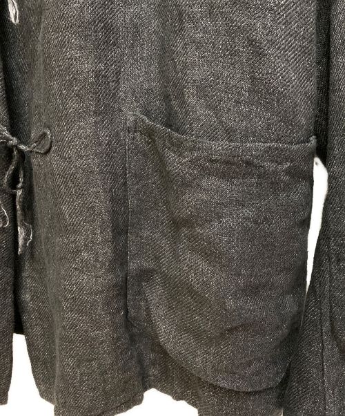 COMOLI（コモリ）COMOLI (コモリ) リネン スタンドカラージャケット グレー サイズ:3の古着・服飾アイテム