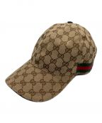 GUCCIグッチ）の古着「GGキャップ」｜ベージュ