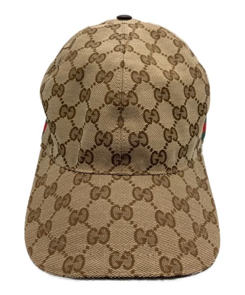 GUCCI（グッチ）GUCCI (グッチ) GGキャップ ベージュ サイズ:XLの古着・服飾アイテム