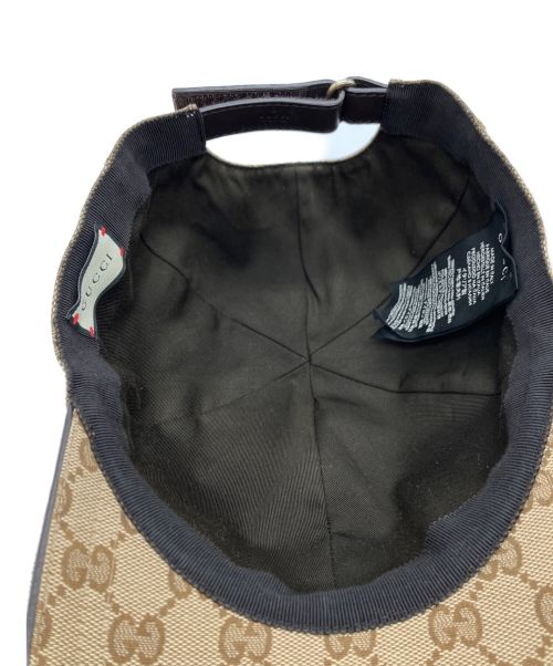 GUCCI（グッチ）GUCCI (グッチ) GGキャップ ベージュ サイズ:XLの古着・服飾アイテム