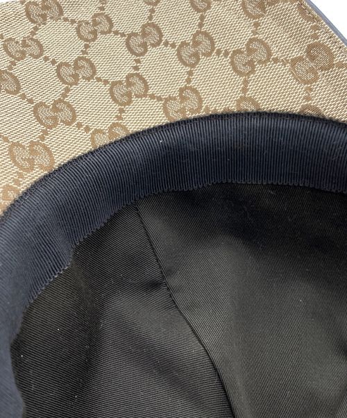 GUCCI（グッチ）GUCCI (グッチ) GGキャップ ベージュ サイズ:XLの古着・服飾アイテム