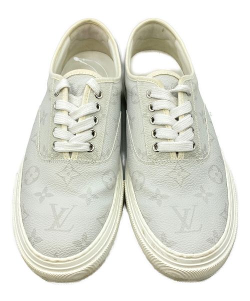 LOUIS VUITTON（ルイ ヴィトン）LOUIS VUITTON (ルイ ヴィトン) モノグラムキャンバススニーカー ライトグレー サイズ:8 1/2の古着・服飾アイテム