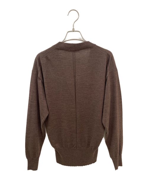 THE ROW（ザ ロウ）THE ROW (ザ ロウ) Drupax カシミヤ Vネック カーディガン ブラウン サイズ:Sの古着・服飾アイテム