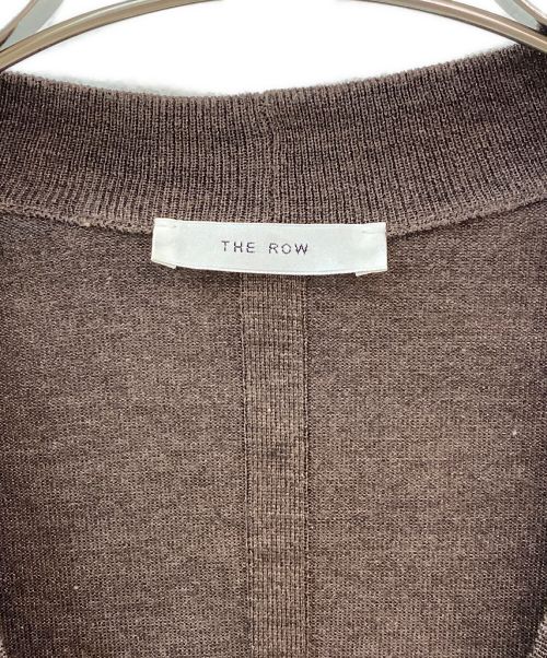 THE ROW（ザ ロウ）THE ROW (ザ ロウ) Drupax カシミヤ Vネック カーディガン ブラウン サイズ:Sの古着・服飾アイテム