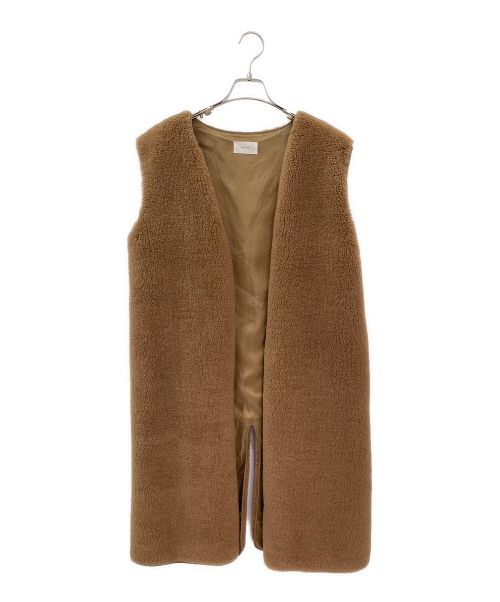 THE ROW（ザ ロウ）THE ROW (ザ ロウ) キャメルロングベスト ブラウン サイズ:XSの古着・服飾アイテム