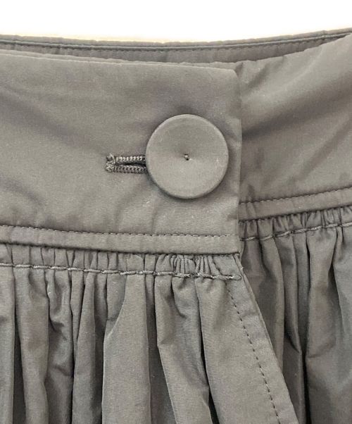 JIL SANDER（ジルサンダー）JIL SANDER (ジルサンダー) ギャザーラップスカート ブラック サイズ:34の古着・服飾アイテム