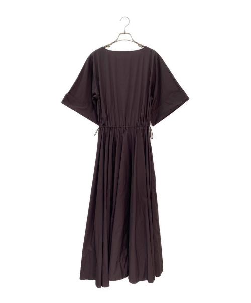 THE ROW（ザ ロウ）THE ROW (ザ ロウ) ギャザーワンピース ブラウン サイズ:XSの古着・服飾アイテム