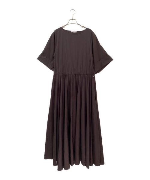 THE ROW（ザ ロウ）THE ROW (ザ ロウ) ギャザーワンピース ブラウン サイズ:XSの古着・服飾アイテム