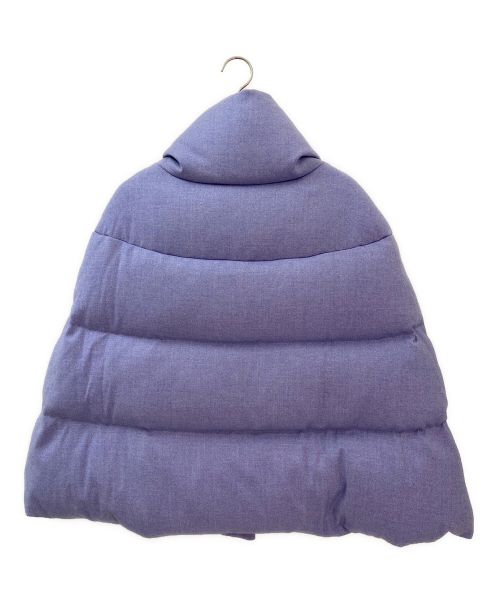 MYLAN（マイラン）MYLAN (マイラン) ダウンポンチョ スカイブルー サイズ:FREEの古着・服飾アイテム
