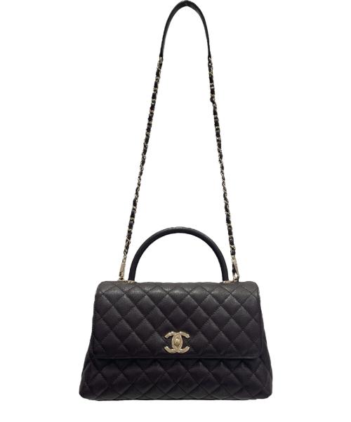 CHANEL（シャネル）CHANEL (シャネル) トップハンドルショルダーバッグ ボルドー サイズ:-の古着・服飾アイテム