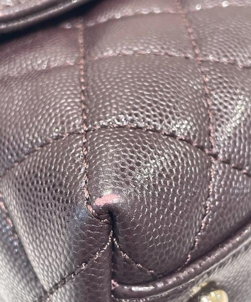 CHANEL（シャネル）CHANEL (シャネル) トップハンドルショルダーバッグ ボルドー サイズ:-の古着・服飾アイテム