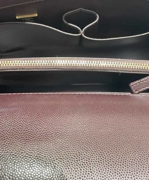 CHANEL（シャネル）CHANEL (シャネル) トップハンドルショルダーバッグ ボルドー サイズ:-の古着・服飾アイテム