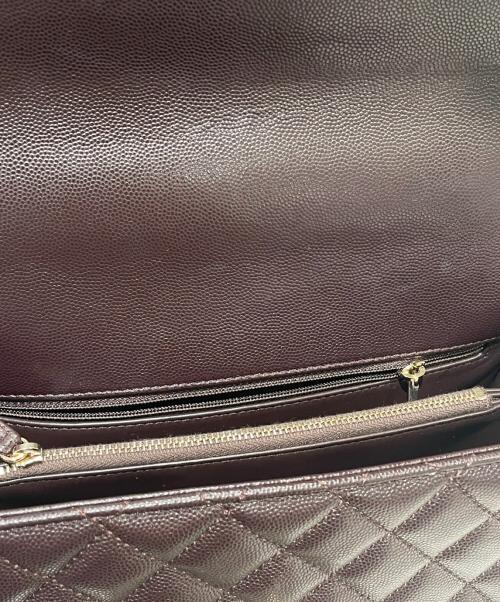 CHANEL（シャネル）CHANEL (シャネル) トップハンドルショルダーバッグ ボルドー サイズ:-の古着・服飾アイテム