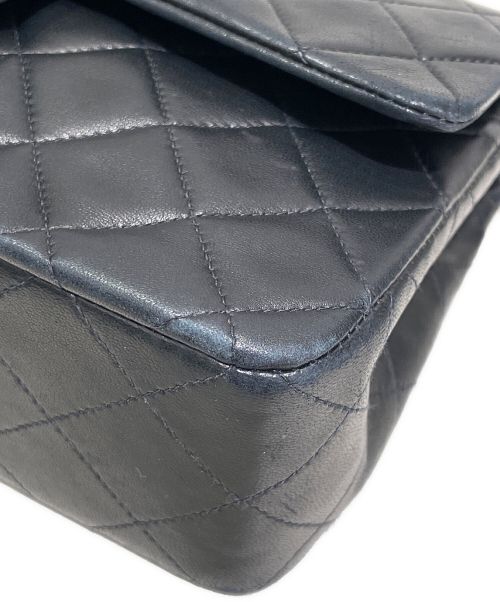 CHANEL（シャネル）CHANEL (シャネル) Wフラップチェーンショルダーバッグ ブラック サイズ:23の古着・服飾アイテム