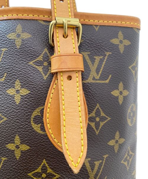 LOUIS VUITTON（ルイ ヴィトン）LOUIS VUITTON (ルイ ヴィトン) プチバケット/トートバッグ ブラウンの古着・服飾アイテム