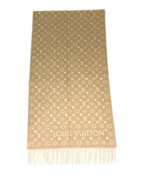 LOUIS VUITTON（ルイ ヴィトン）LOUIS VUITTON (ルイ ヴィトン) エシャルプゲームオン/マフラー ベージュの古着・服飾アイテム