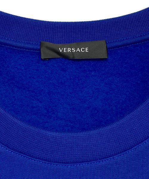 VERSACE（ヴェルサーチ）VERSACE (ヴェルサーチェ) メデューサスウェット ブルー サイズ:XLの古着・服飾アイテム