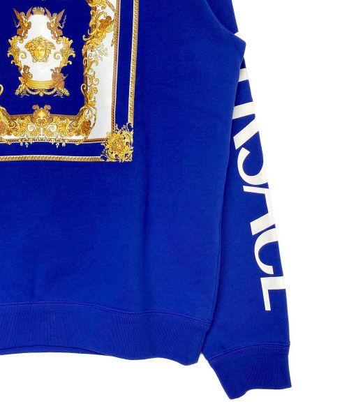 VERSACE（ヴェルサーチ）VERSACE (ヴェルサーチェ) メデューサスウェット ブルー サイズ:XLの古着・服飾アイテム