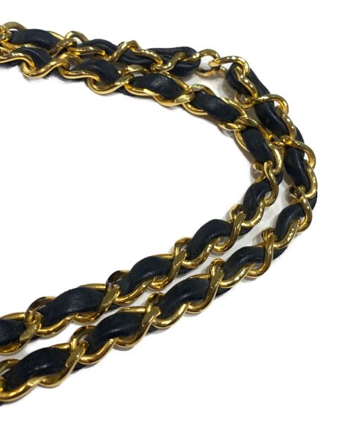 CHANEL（シャネル）CHANEL (シャネル) Wフラップチェーンショルダーバッグ ブラック サイズ:23の古着・服飾アイテム