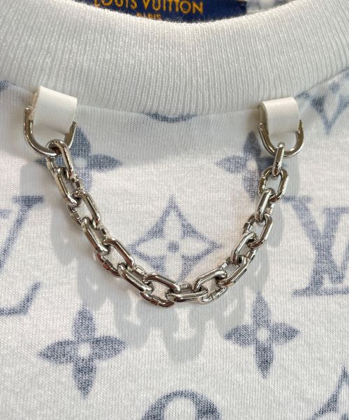 LOUIS VUITTON（ルイ ヴィトン）LOUIS VUITTON (ルイ ヴィトン) モノグラムTシャツ ホワイト×ブルー サイズ:Sの古着・服飾アイテム