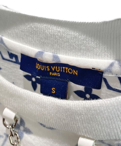 LOUIS VUITTON（ルイ ヴィトン）LOUIS VUITTON (ルイ ヴィトン) モノグラムTシャツ ホワイト×ブルー サイズ:Sの古着・服飾アイテム