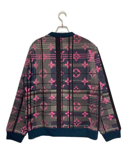 LOUIS VUITTON（ルイ ヴィトン）LOUIS VUITTON (ルイ ヴィトン) モノグラムスウェット グリーン×ピンク サイズ:Lの古着・服飾アイテム