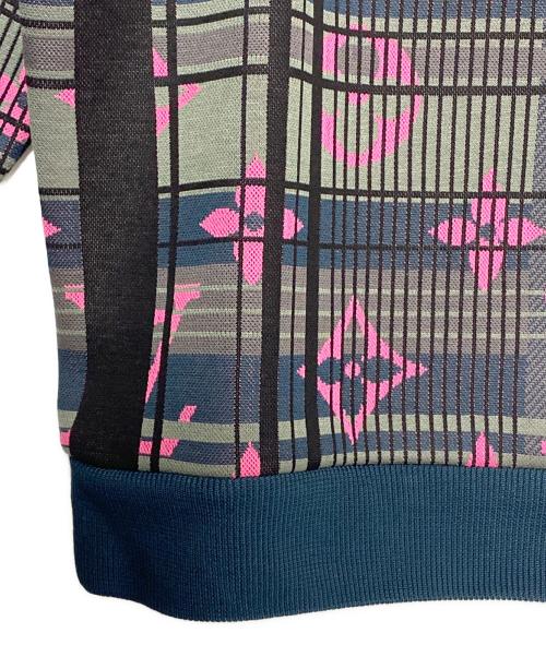 LOUIS VUITTON（ルイ ヴィトン）LOUIS VUITTON (ルイ ヴィトン) モノグラムスウェット グリーン×ピンク サイズ:Lの古着・服飾アイテム