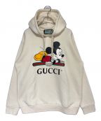 GUCCI×DISNEYグッチ×ディズニー）の古着「ミッキープリントプルオーバーパーカー」｜アイボリー