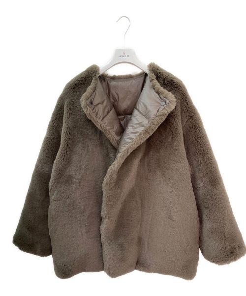MONCLER GENIUS（モンクレール ジーニアス）MONCLER GENIUS (モンクレール ジーニアス) HYKE (ハイク) LEMA/リバーシブルダウンジャケット グレー サイズ:０の古着・服飾アイテム
