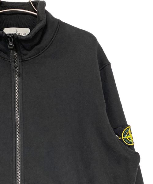STONE ISLAND（ストーンアイランド）STONE ISLAND (ストーンアイランド) ジップアップスウェット ブラック サイズ:Lの古着・服飾アイテム