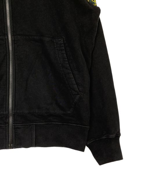 STONE ISLAND（ストーンアイランド）STONE ISLAND (ストーンアイランド) ジップアップスウェット ブラック サイズ:Lの古着・服飾アイテム