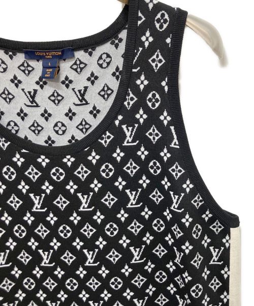 LOUIS VUITTON（ルイ ヴィトン）LOUIS VUITTON (ルイ ヴィトン) モノグラムノースリーブワンピース ブラック サイズ:Lの古着・服飾アイテム