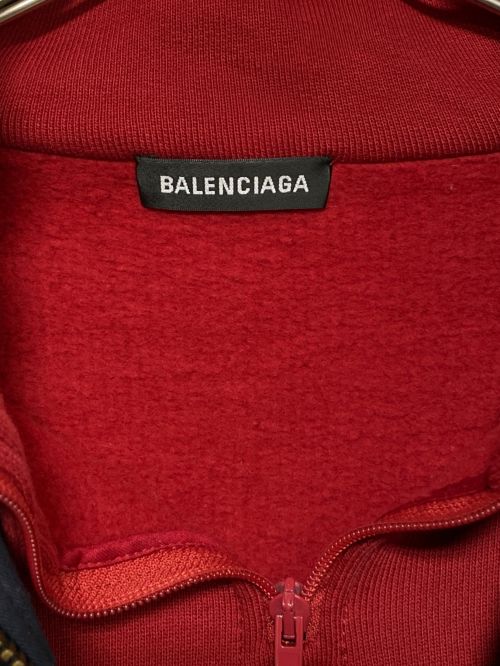 BALENCIAGA（バレンシアガ）BALENCIAGA (バレンシアガ) Twin Set Jacket ネイビー×レッド サイズ:48の古着・服飾アイテム