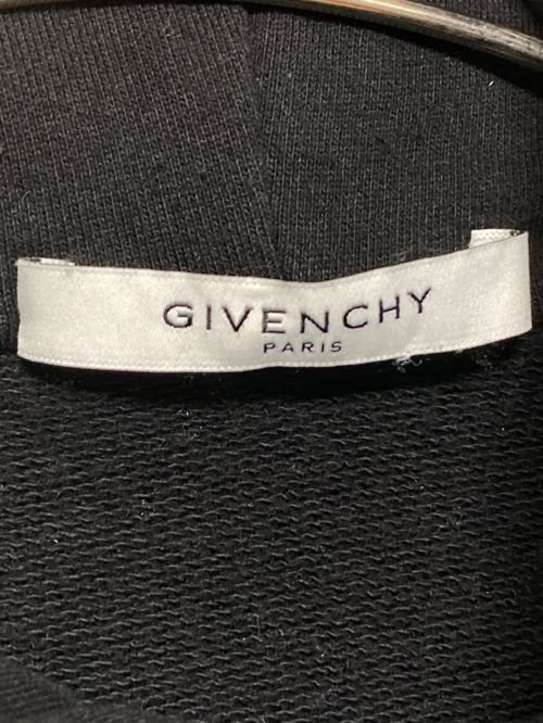 GIVENCHY（ジバンシィ）GIVENCHY (ジバンシィ) ロゴプリントプルオーバーパーカー ブラック サイズ:XSの古着・服飾アイテム