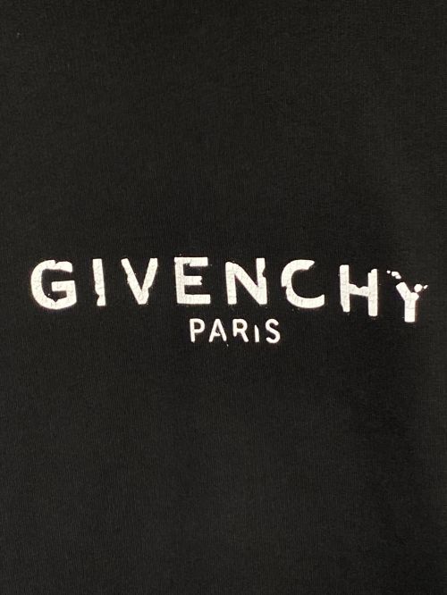 GIVENCHY（ジバンシィ）GIVENCHY (ジバンシィ) ロゴプリントプルオーバーパーカー ブラック サイズ:XSの古着・服飾アイテム