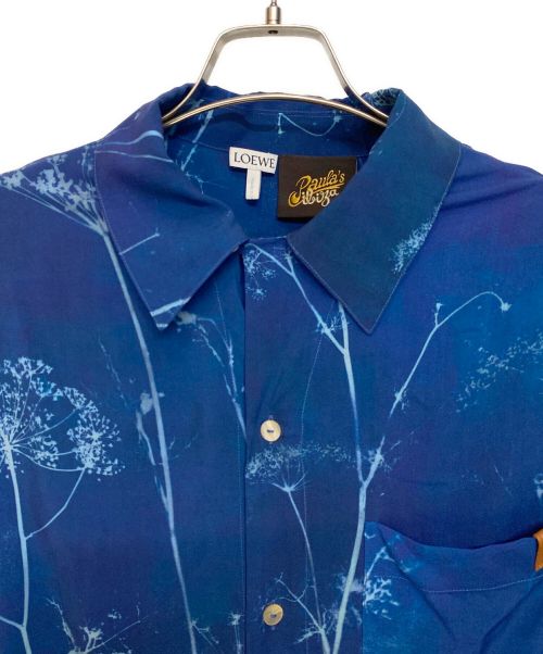 LOEWE（ロエベ）LOEWE (ロエベ) 23SS オープンカラーシャツ Fennel Bowling Shirt （フェンネル ボウリング シャツ） ブルー サイズ:36の古着・服飾アイテム